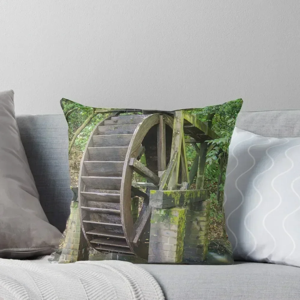 

Wooden Water Wheel Throw Pillow Sofas Covers Christmas Covers Couch Pillows Decorative Cushion pillow