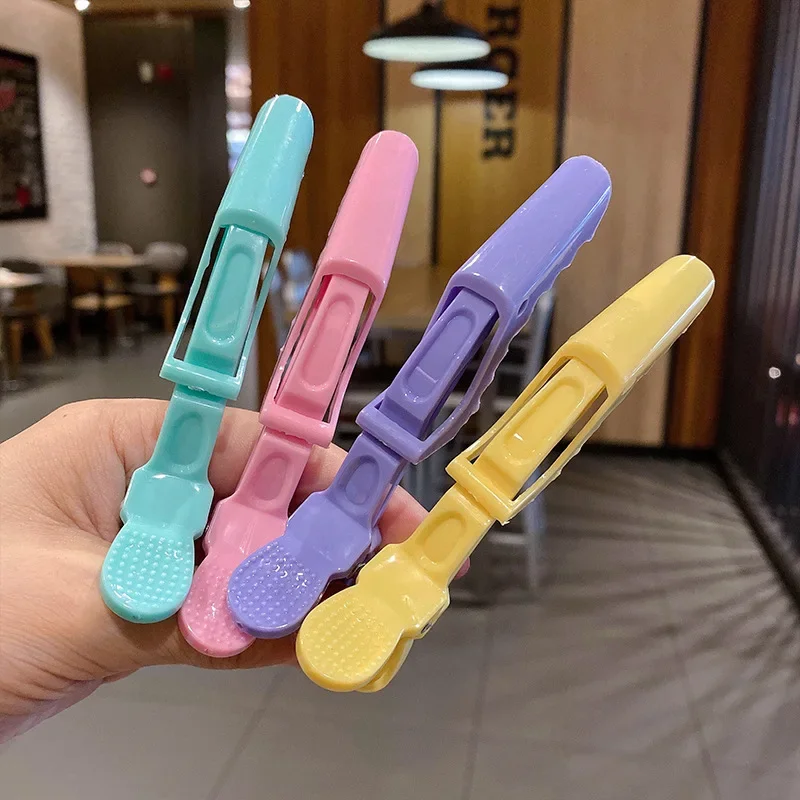 6pcs Colorful Alligator Hair Clips Clamps Professional Salon Hairdressing Hair Grip Crocodile Hairpins Hair Barber Accessories