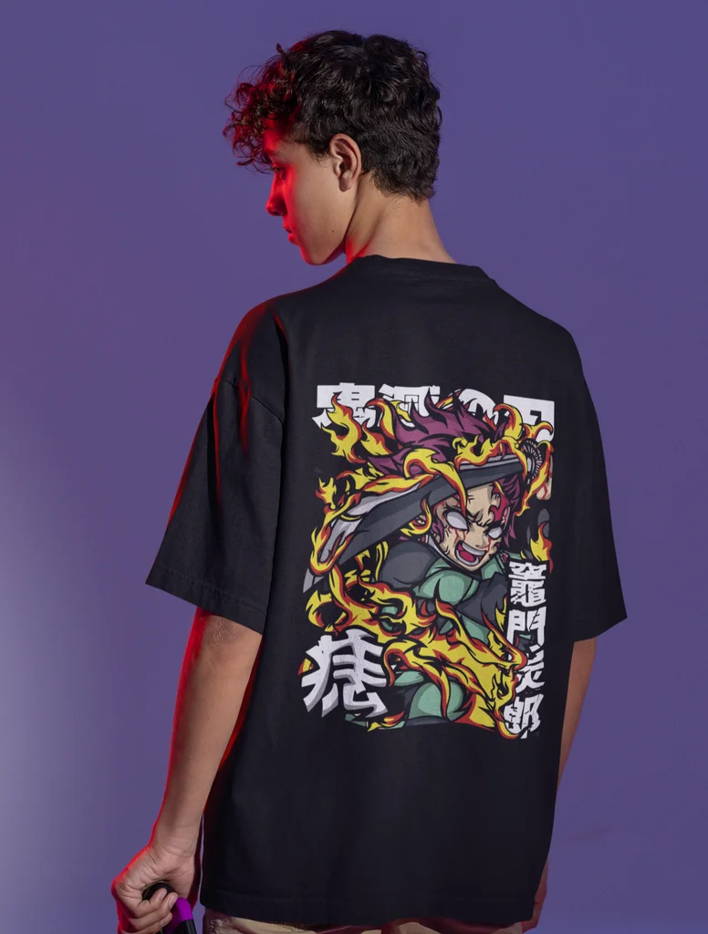 

Tanjrio Kamado/ Demon Slayer/ Unisex Oversize T-Shirt