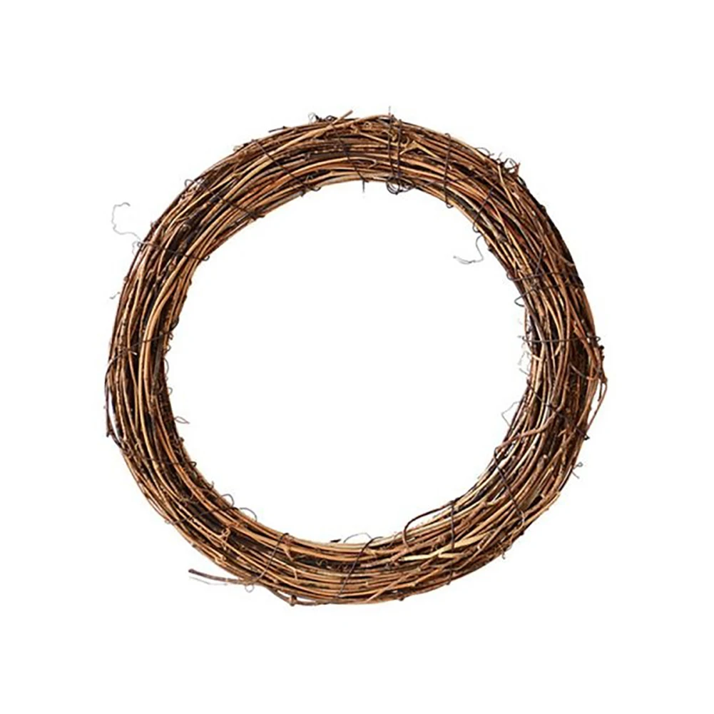 10-40CM Christmas Artificial Wreath Wicker Vine Ring Festival Rattan Garland Party Decoration Garlands