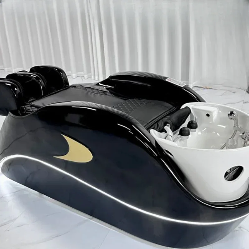 Máquina de cabelo econômica cabeça spa massagem massagem inteligente circulação de água spa cama pedicure cadeira cadeiras de barbear profissional sillas