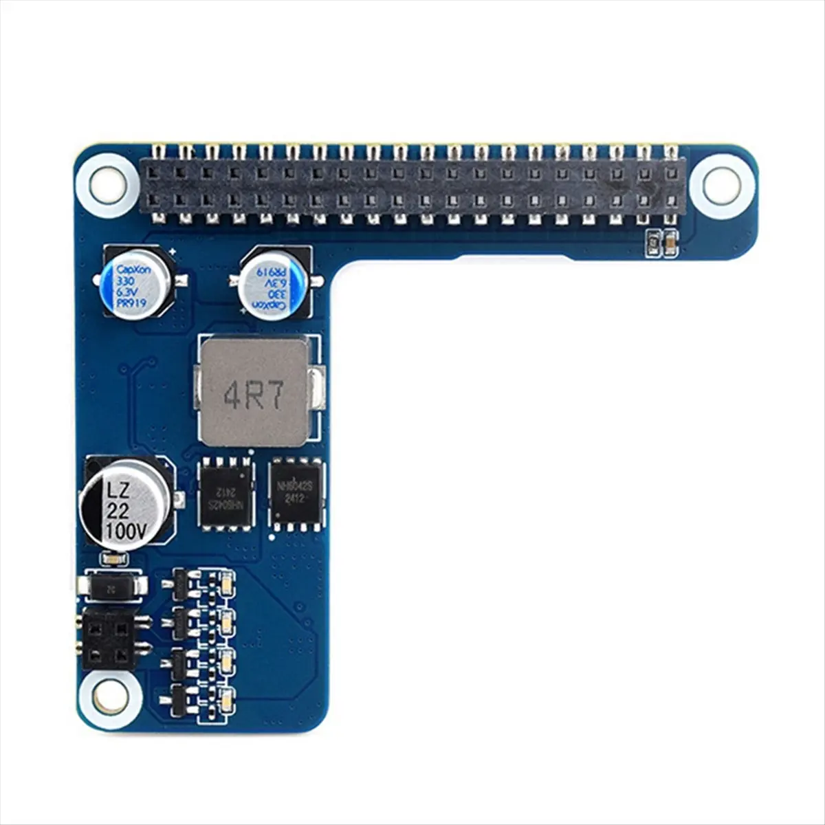 A46U For Raspberry Pi 5 PoE HAT+Case 802.3af/At PoE HAT (G) for Raspberry Pi 5 POE Ethernet Power Supply Expansion Board