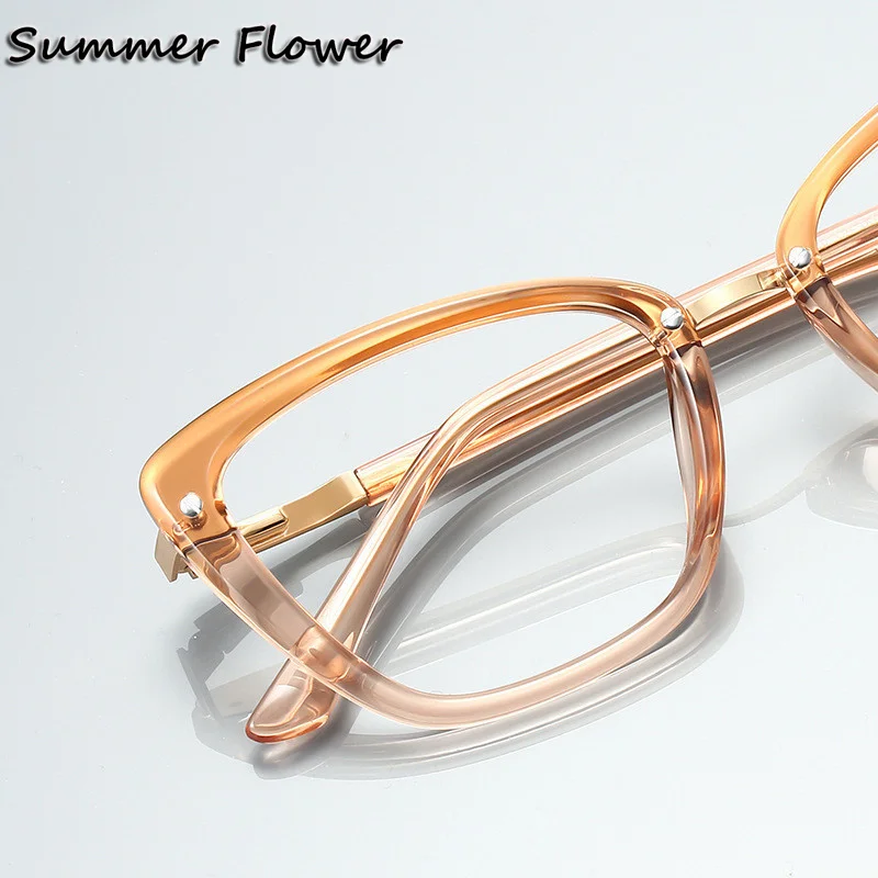 

Cat Eye Women Glasses Frame Fashion Optical Eyewear Anti Blue Ray UV Protection Clear Frame Transparent Lenses for Female