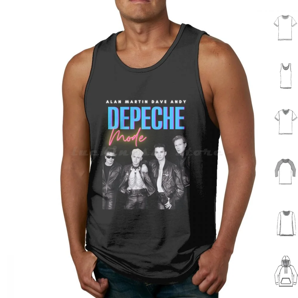 Dm Tank Tops Print Cotton Music For The Masses Black Celebration 80S Synth Dave Gahan Andrew Fletcher Alan Wilder Clarke