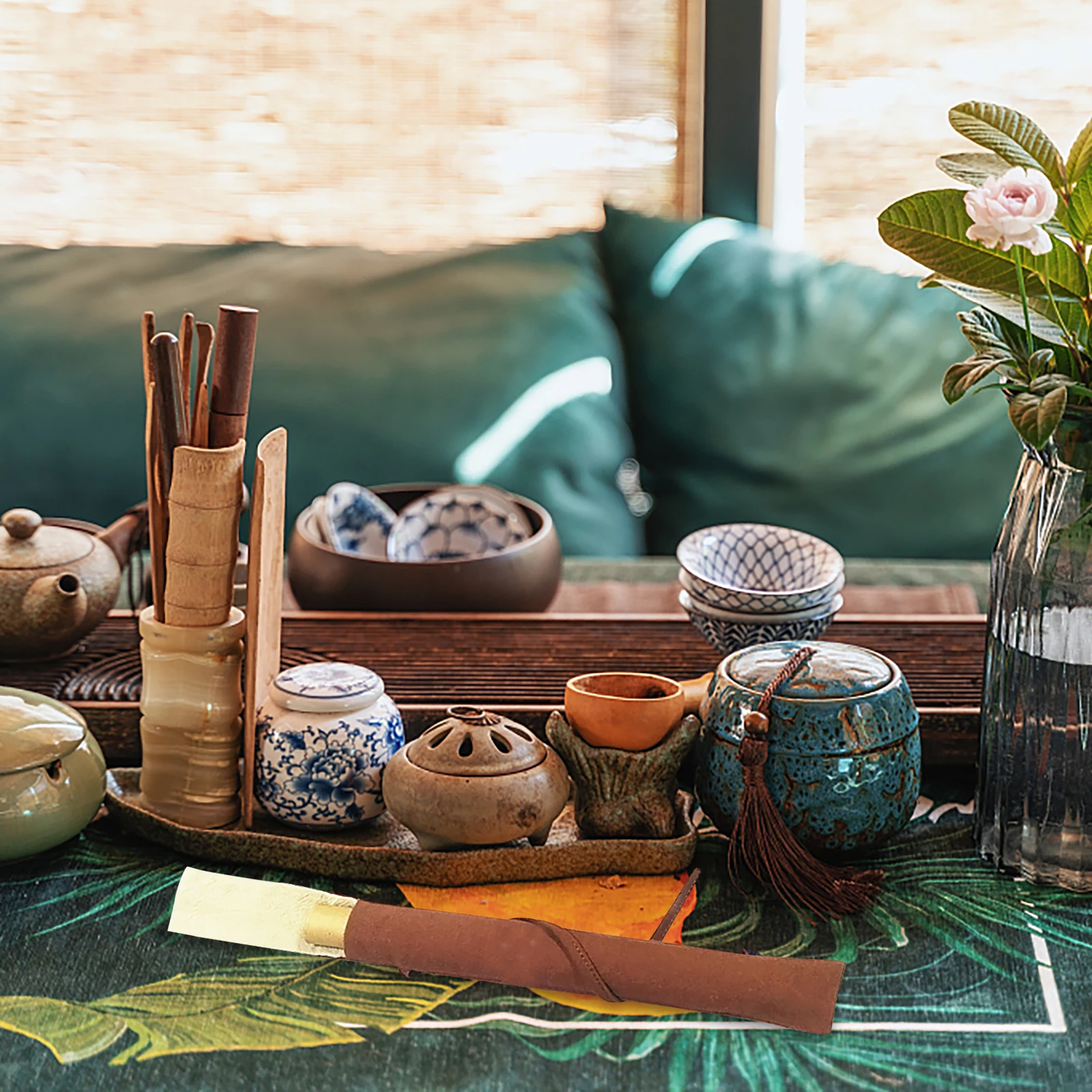 

3Pcs Chinese Style Linen Cotton Incense Stick Container Bag Random Style Portable Storage Pouch Incense Stick Bag