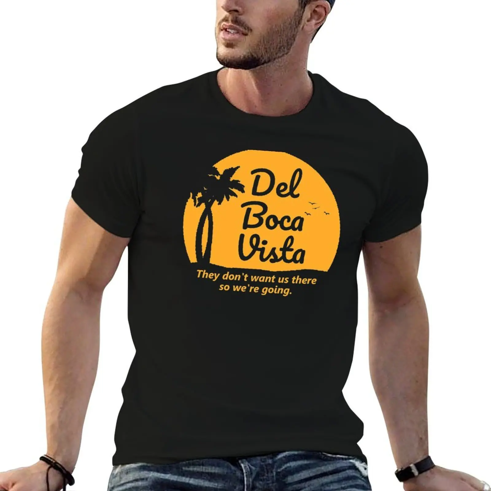 Del Boca Vista T-Shirt luxury designer blue archive black t shirts for men