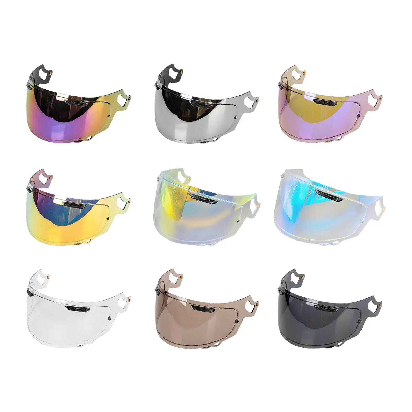 Motorcycle Helmet Lens Durable Easy to Install Safe Face Shield Visor Replacement Shield Visor for Vas-v RX7V RX7x XD Neo