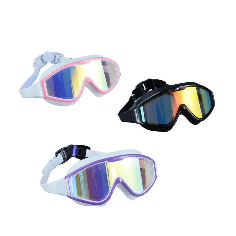 

New HD Anti-fog Swimming Goggles Silicone Electroplate Transparent Swimming Goggles Underwater Sports Accessories