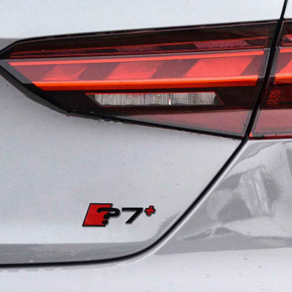 Auto-Karosserie Heckklappen-Emblem aus Aluminiumlegierung, Aufkleber-Dekor-Zubehör für Audi RS A3 A4 A5 A6 A7 A8, Auto-Styling-Abzeichen – Detail 10