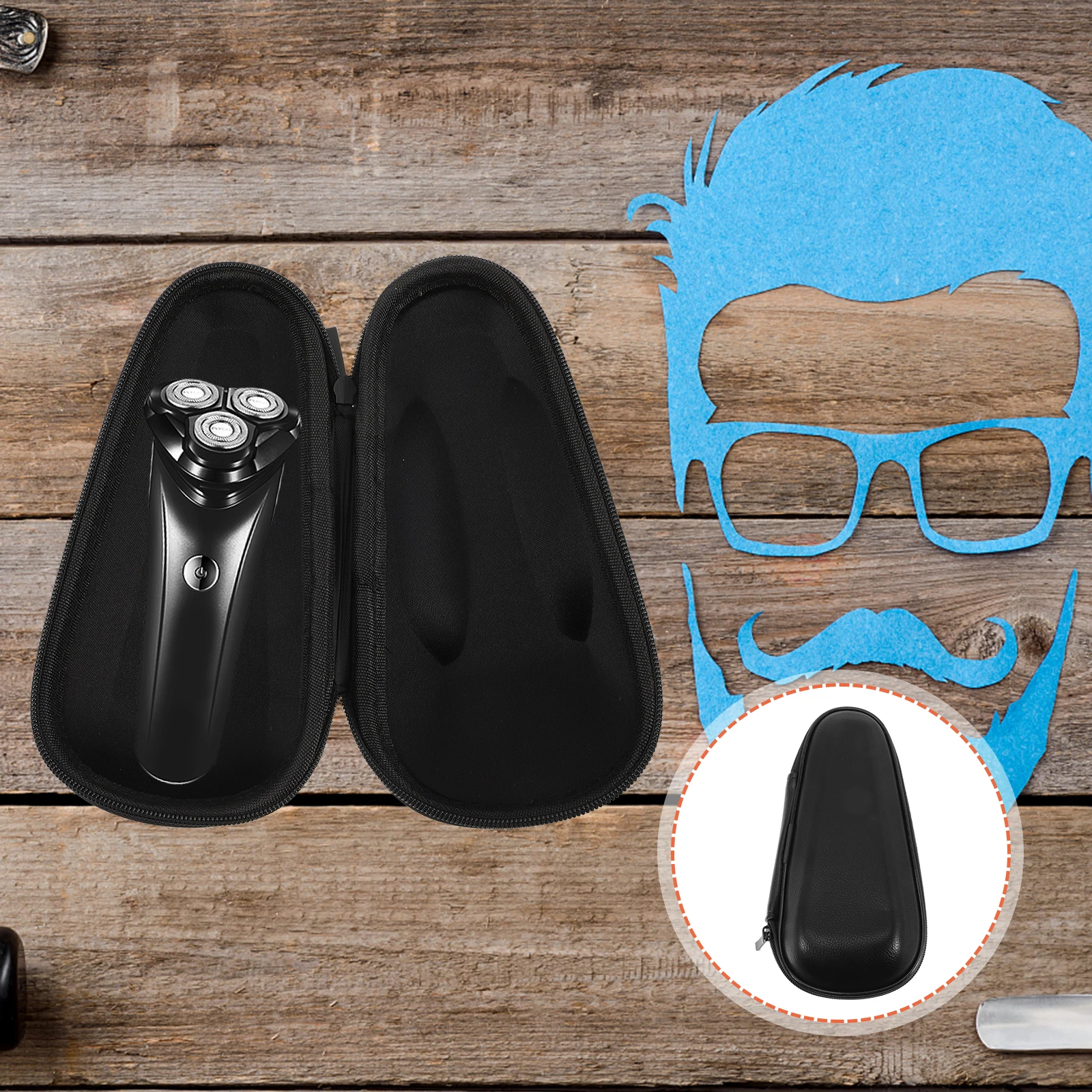 

Razor Storage Shaver Protective Case Men Shaver Bag Lightweight Travel Men's Foam ganizer Beard Bag EVA Portable Holder