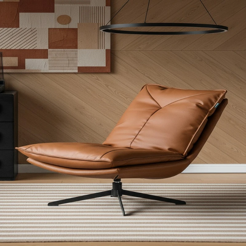 Reclining and sleeping single sofa chair rotatable small apartment recliner balcony