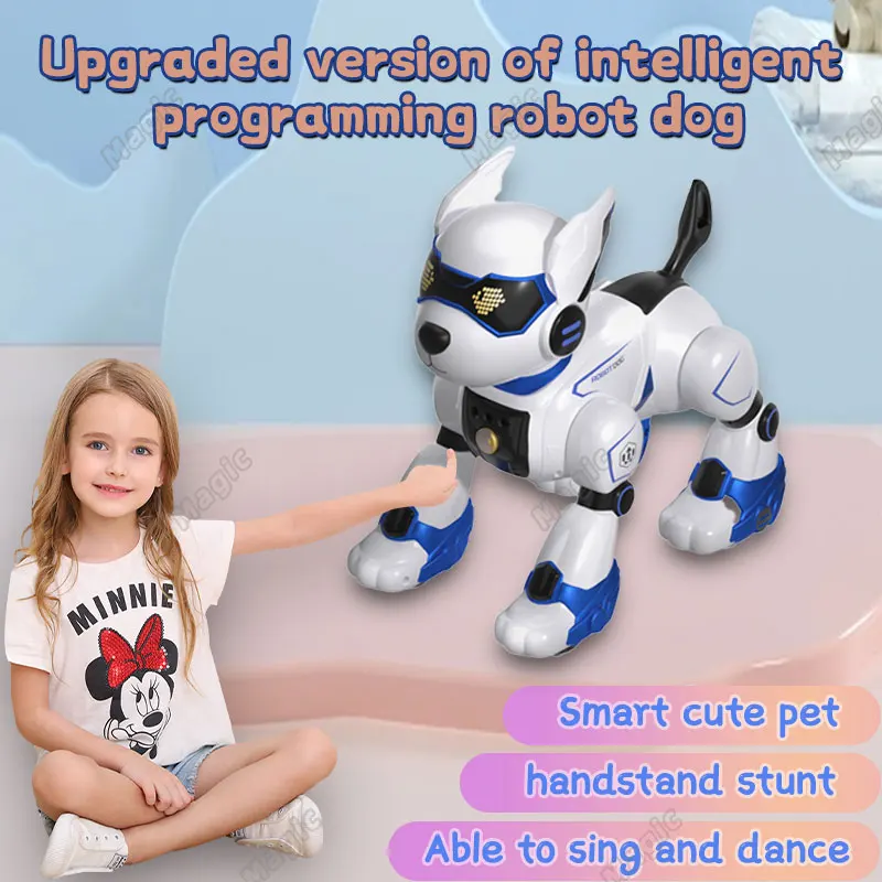 JJRC-R27 Remote Control Electric Smart Pet Dog Intelligent Robot Dog Toy Touch Walking Dancing Light Playing Cute Kid\'s Gifts