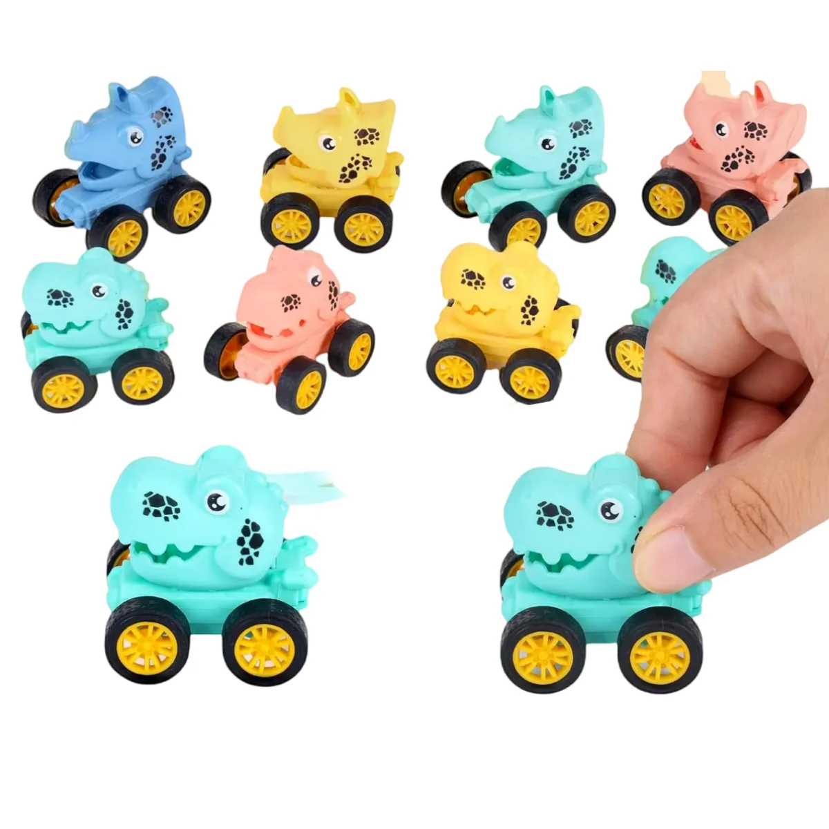 

10 шт., мини-динозавр, мини-динозавр, откатный автомобиль, класс, подарки на день рождения, идеальные праздничные подарки на Рождество и Хэллоуин