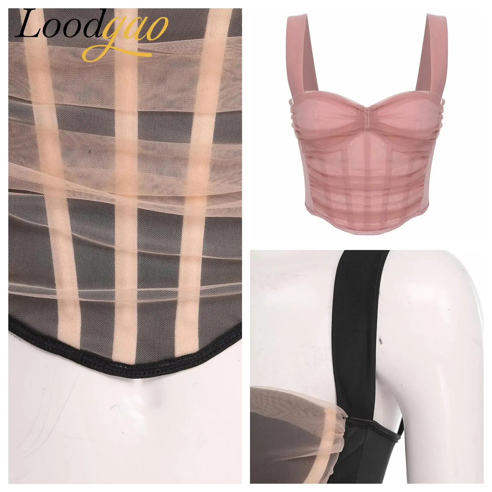 女性ヴィンテージスパゲッティストラップノースリーブ非対称裾オーバーバストコルセットビスチェチュールシェイプウェアトップスベストパーティークラブ用