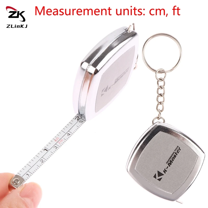 2 Meters Small Tape Measure Key Ring Small Steel Tape Measure Mini Pocket Portable Compact Carry Around 1pc Mini Tape Measure