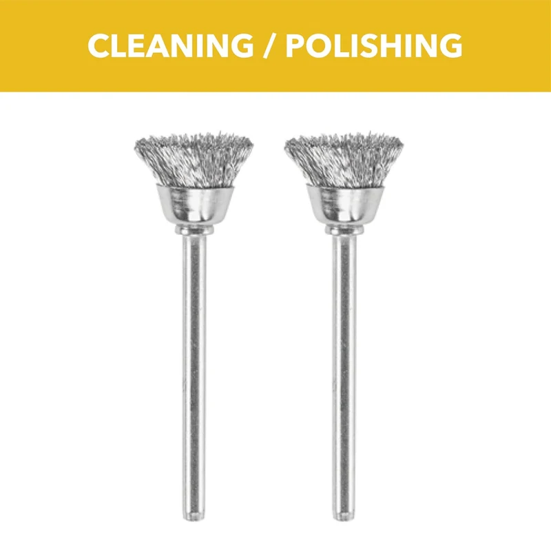 Dremel 442 Carbon Steel Brush Accessory Set 1/2" Diameter  Metal Cleaning Removing Rust Accessories For Dremel Electric Grinders