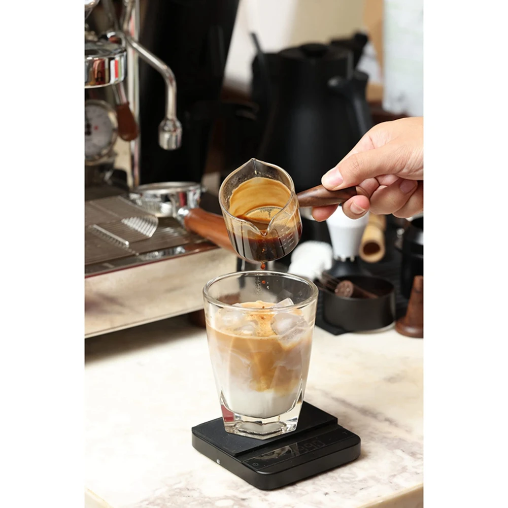 Colored Espresso Shot Glass Double Spouts, Measuring Triple Pitcher Milk Cup With 2 Spouts Easy To Use Limited Time Offer