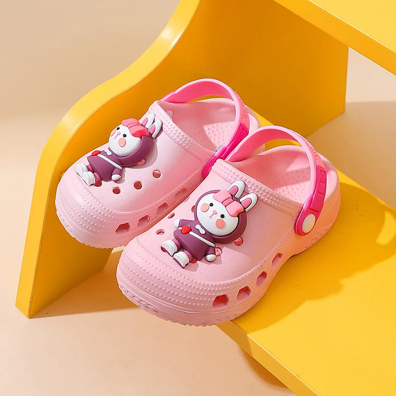 Summer Children Cartoon Cute Animal Fashion Slippers, Boys and Girls Non-slip Breathable Sandals