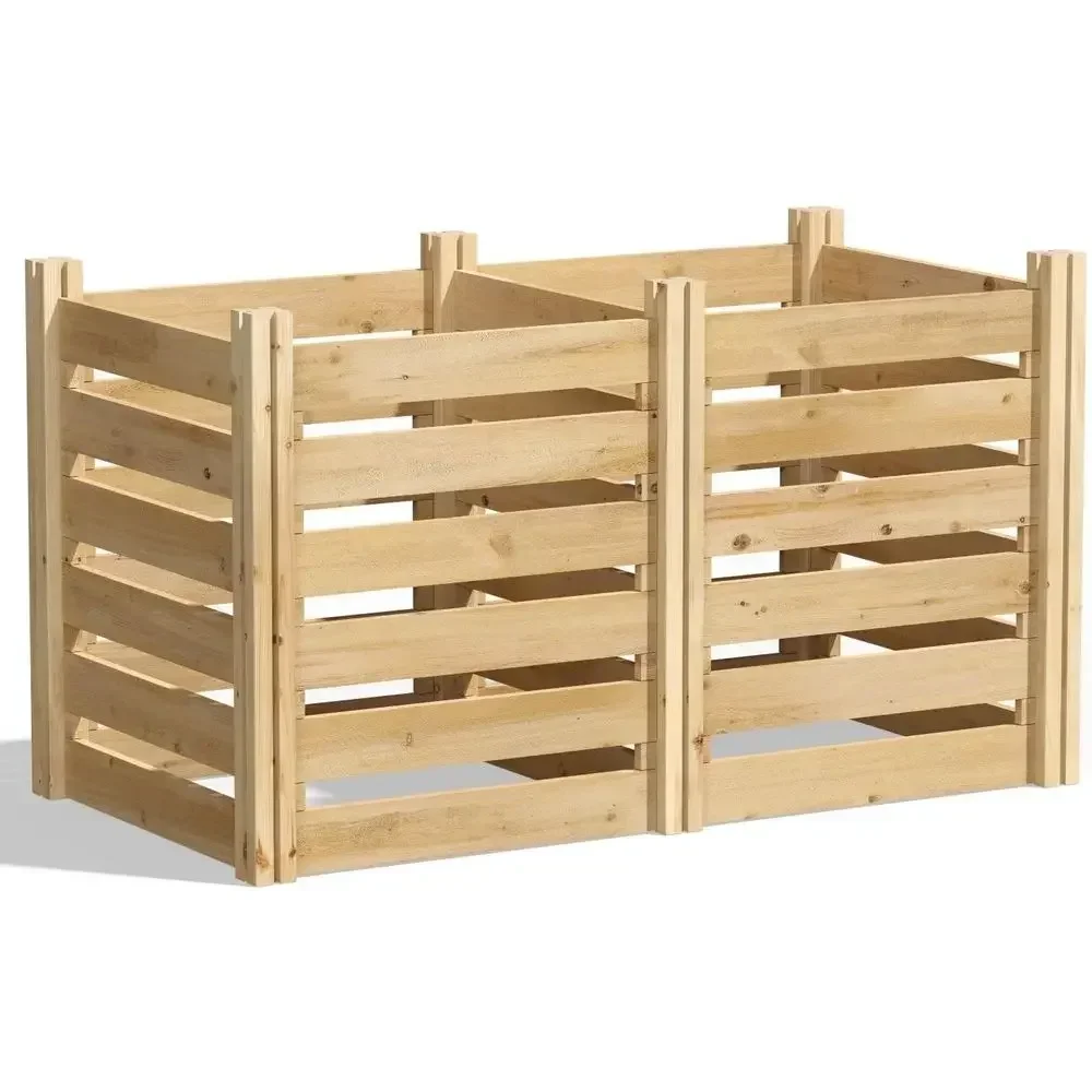 Large Wooden Composter, 24x48x31, 3/4 Thick, 154.6 Gallons - American Made, North American Cedar
