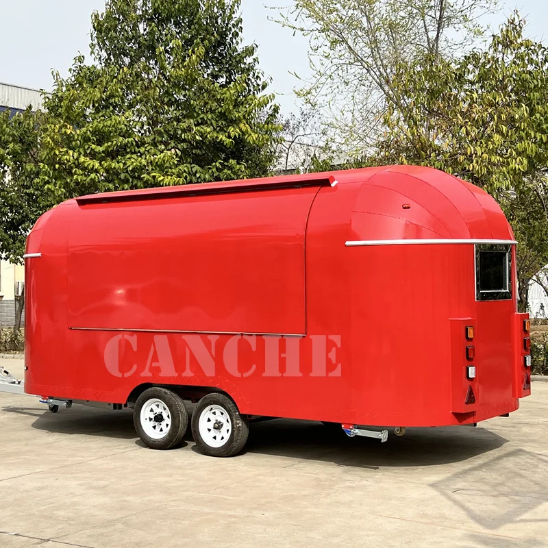 Customized Multifunctional Food Trailer/Coffee Food Truck with Baking Equipment/ Pizza Hamburger Camper Cart