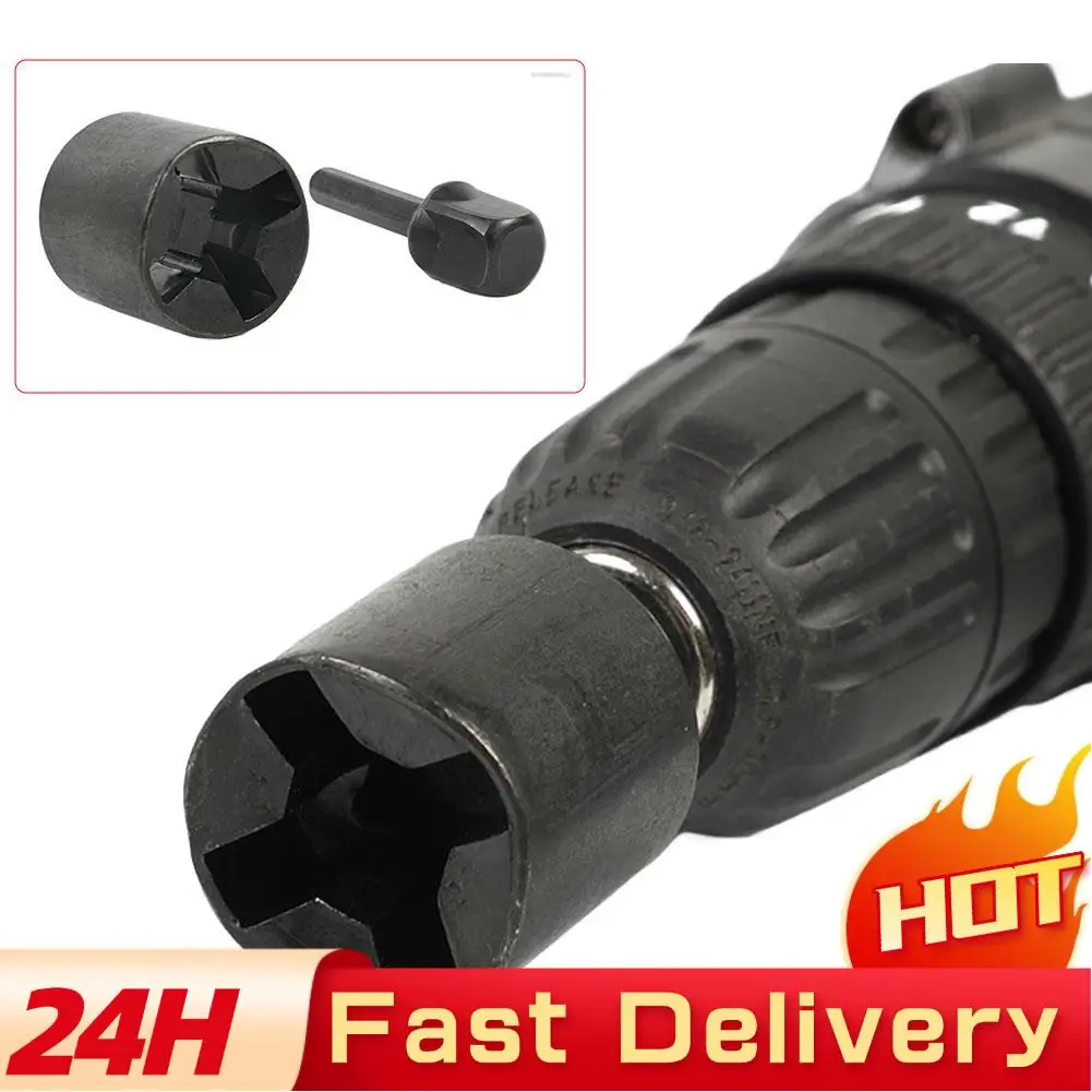 

Car Electric Drill Adapter Jack Socket Heavy Duty Labour Saving Tool For Boat RV Quick Connect Gear Quick Disassembly F7G6