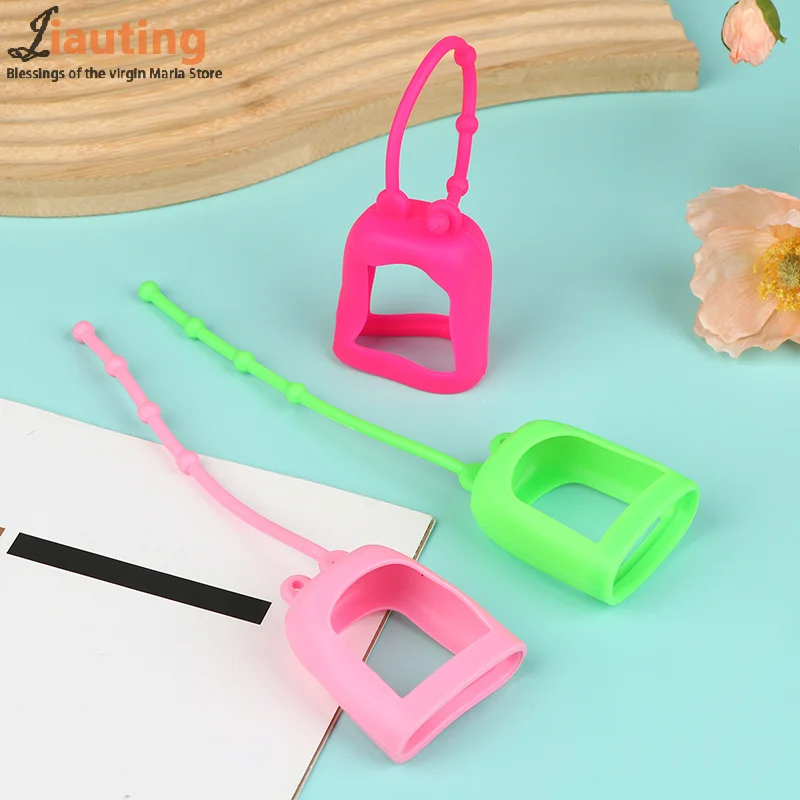 2Pcs Silikon Flasche Abdeckung Flasche Hülse Hand Fall Tragbare Reise Container Abdeckung Für Flüssigkeit Seife Flasche Parfüm Flasche Abdeckung