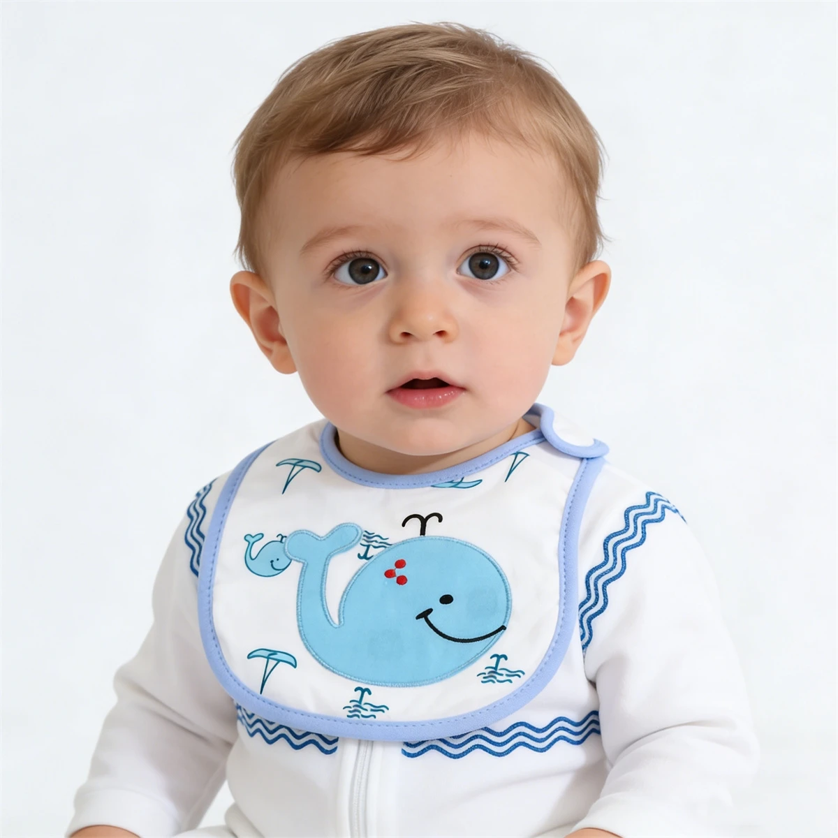 5pcs/set Baby Girl Boy Feeding Bibs Waterproof Apron Cartoon Towel Kids Toddler Dinner Burp Cloths image 6