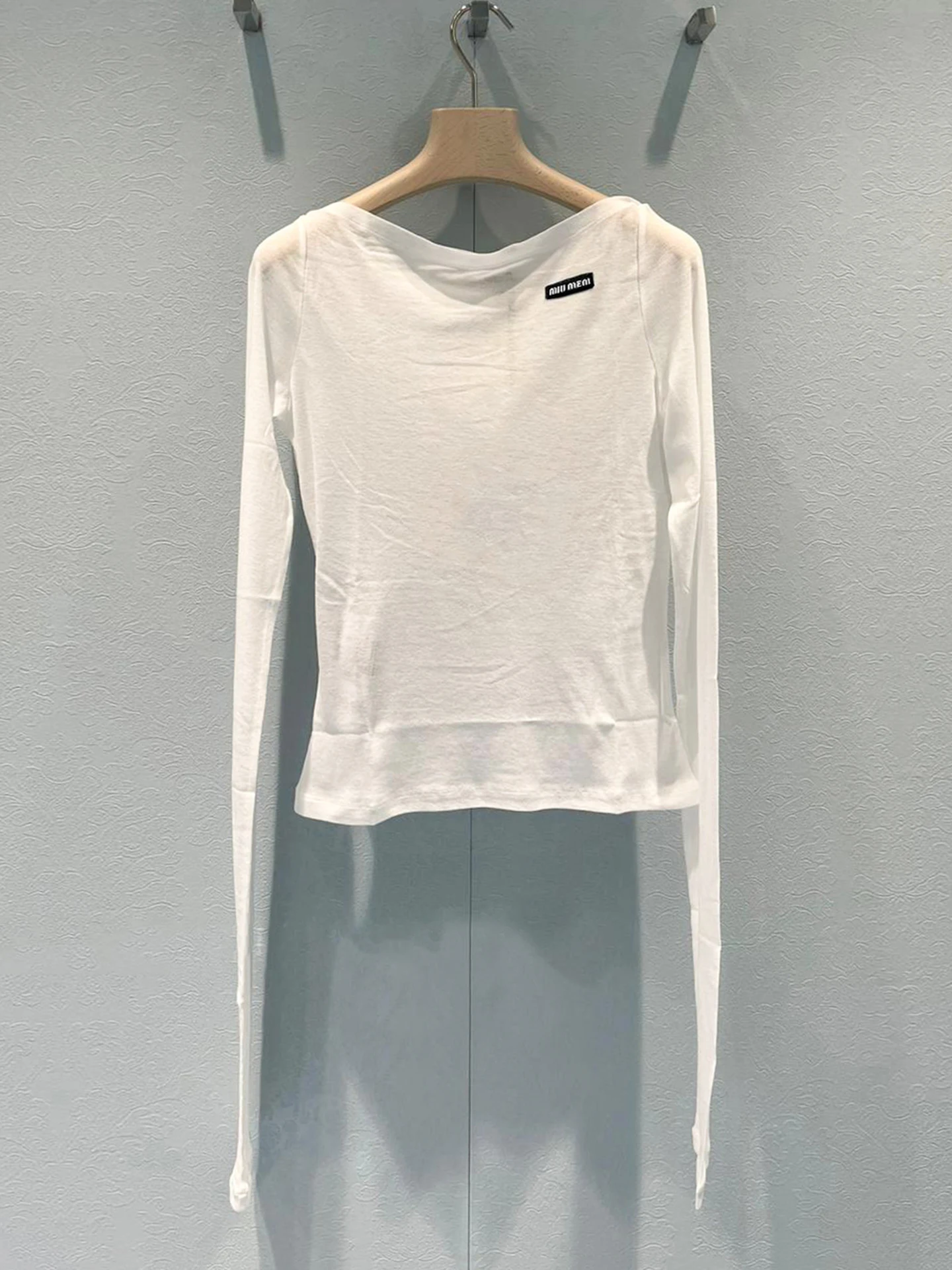 

Casual Versatile Patchwork One-oulder T-irt Top High-End Women's Summer New Arrival by Nan You Commute Sle Loose Fit Pu...