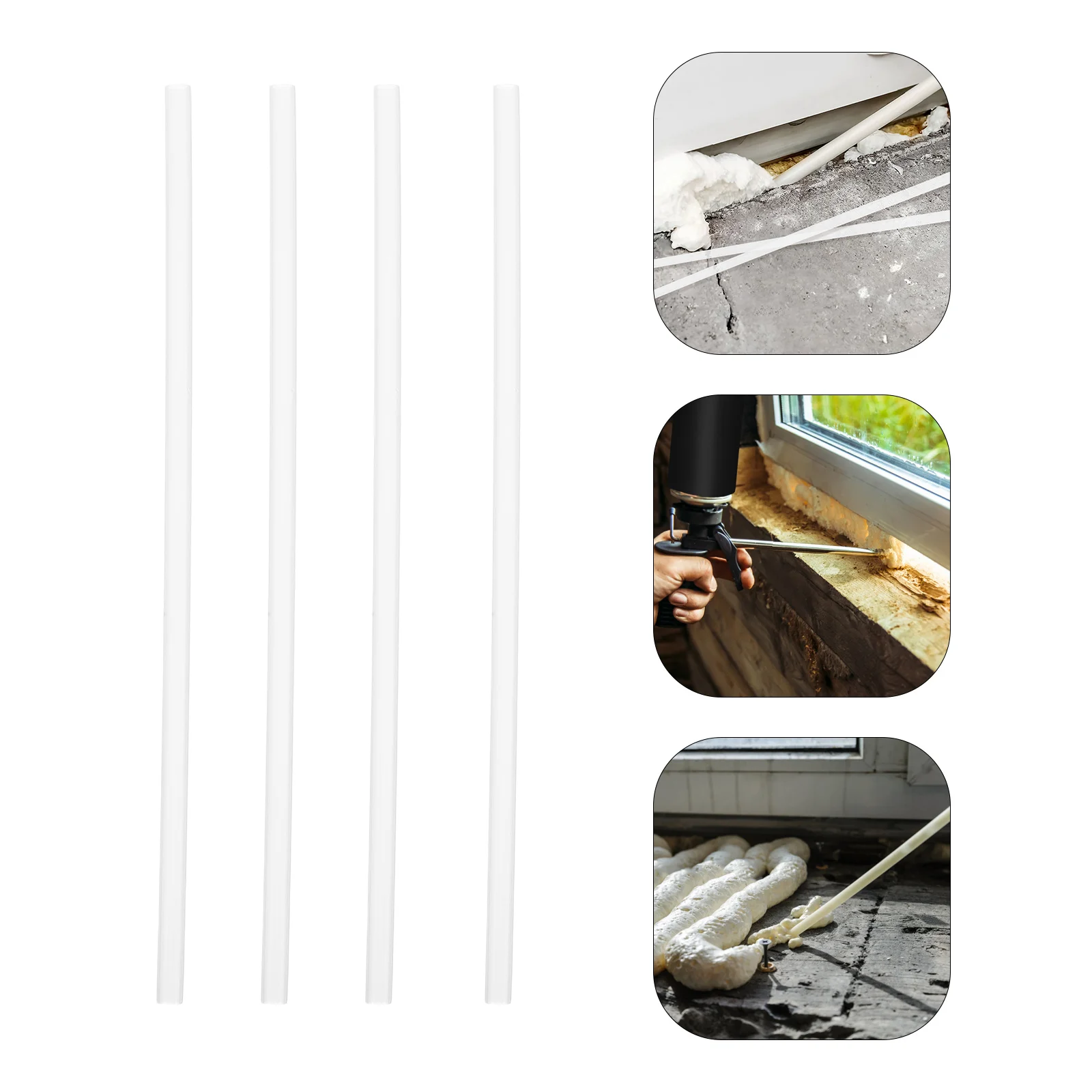 

10pcs Foam Sealant Tubes Reusable Plastic Caulk Hoses For Diy Epoxy Application Spray Replacement Flexible Gap Filling Tool