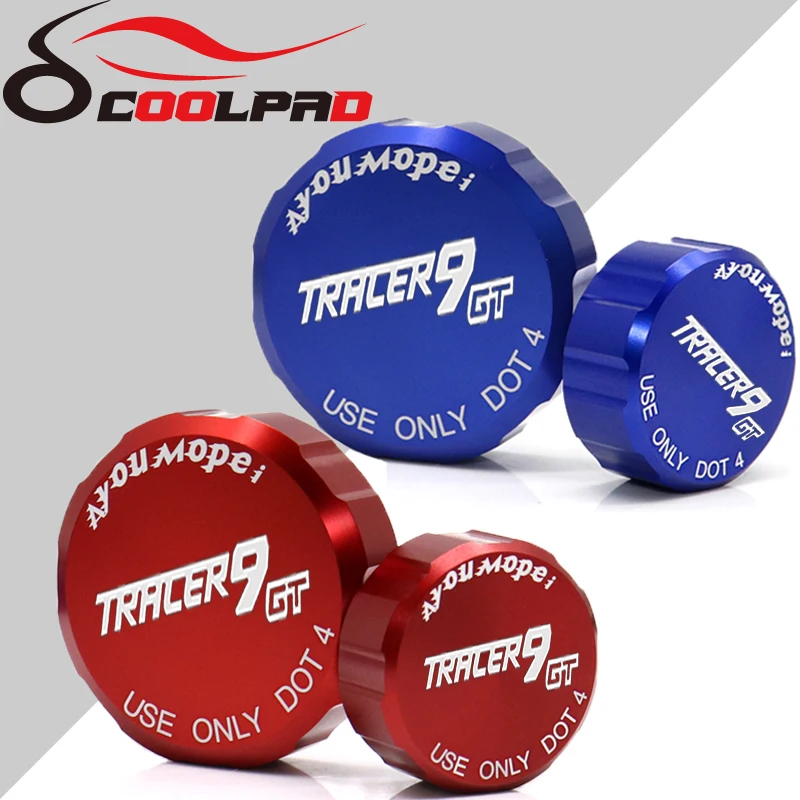 

Logo TRACER 9 /GT for Yamaha TRACER 9 GT 2021 Motorcycle Parts Front & Rear Brake Fluid Reservoir Cap Cylinder Master Cover