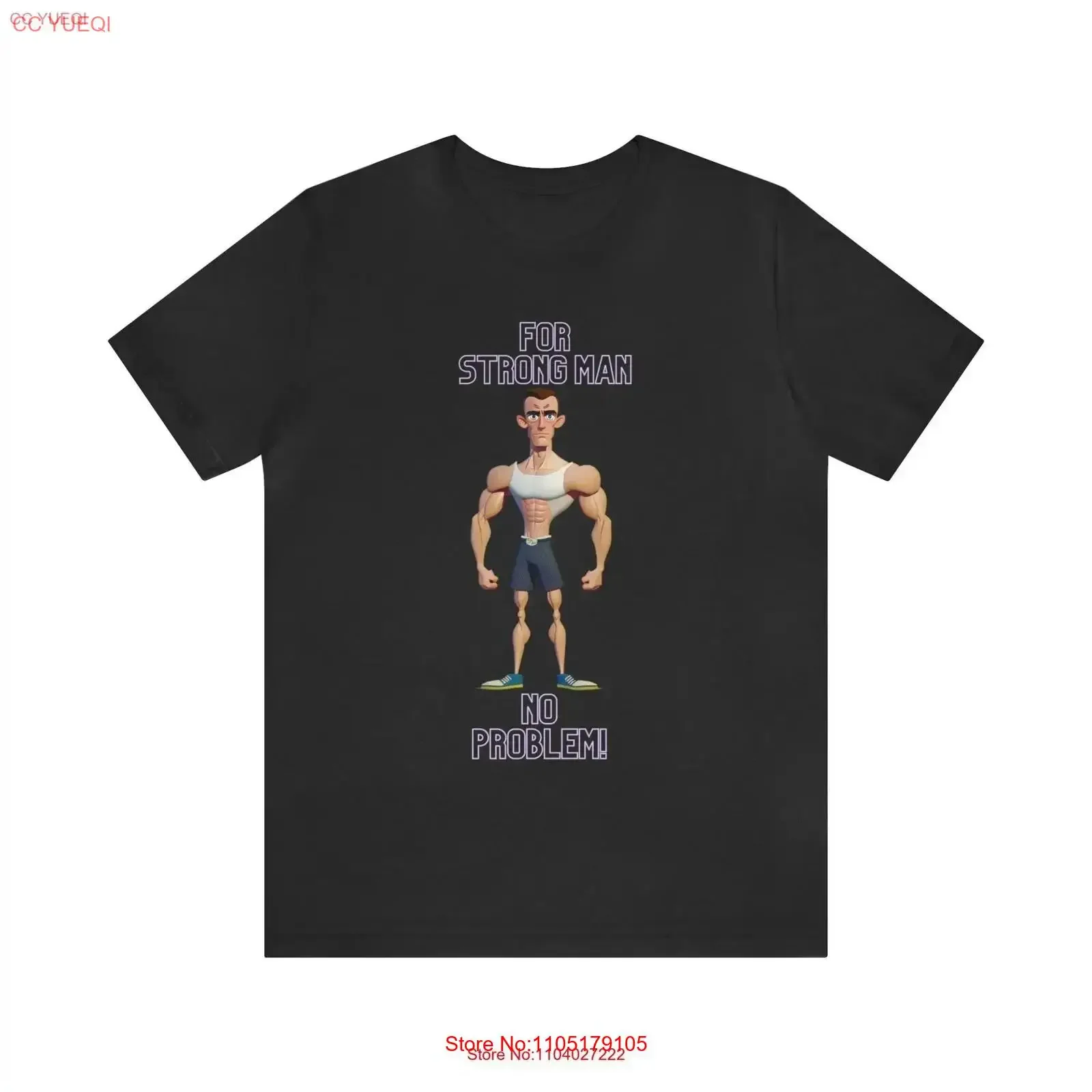 رجل قوي تي شيرت لا مشكلة مضحك الرجال تي شيرت رياضي اللياقة البدنية الثقيلة رفع جيرسي خمر غسلها أوم للجنسين تنوعا #1