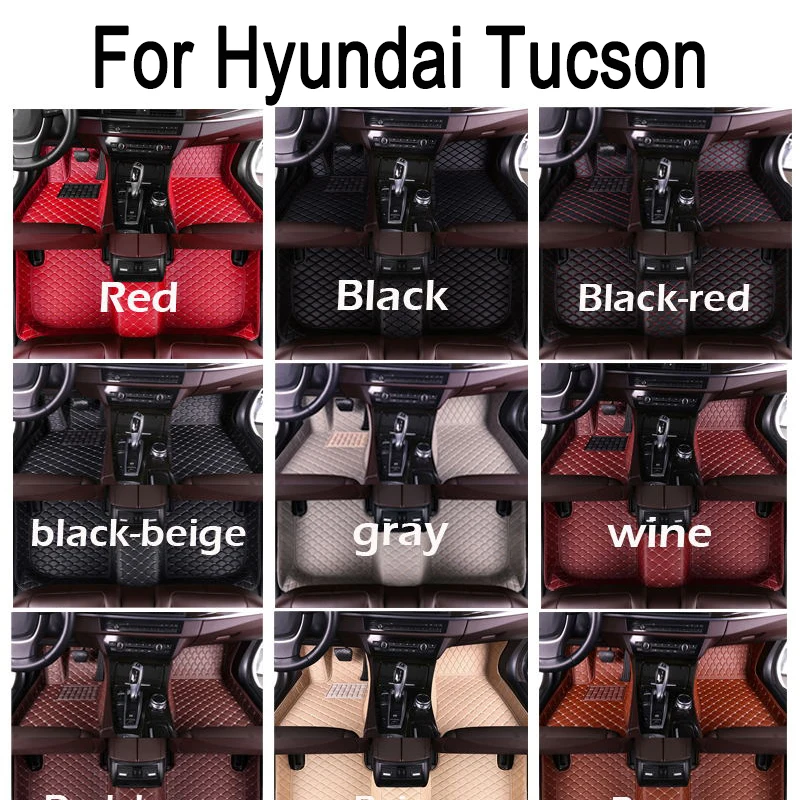 

Изготовленные на заказ водонепроницаемые автомобильные коврики для Hyundai Tucson 2018 2017 2016 2015, аксессуары для салона автомобиля
