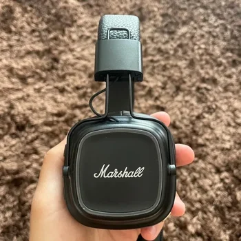 Marshall MAJOR IV 오리지널 블루투스 헤드폰, 딥 베이스 무선 이어폰, 접이식 스포츠 게이밍 헤드셋, 마이크 포함, 신제품