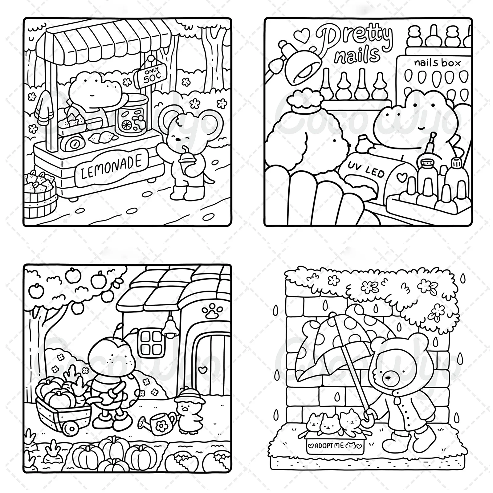 Simpatico libro da colorare comodo (2 pezzi) per il relax degli adolescenti e degli adulti con 24 pennarelli, perfetto regalo di compleanno e Natale di Halloween