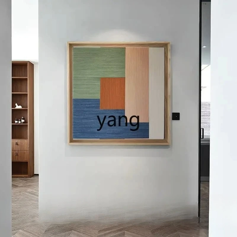 CX modern master bedroom bedside decoration painting handmade rope hanging painting creative restaurant entrance mural