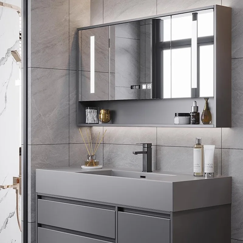 

Toilet Display Corner Bathroom Cabinets Washbasin Mirror Bathroom Cabinets Storage Organizer Armadietto Room Furniture YX50BC