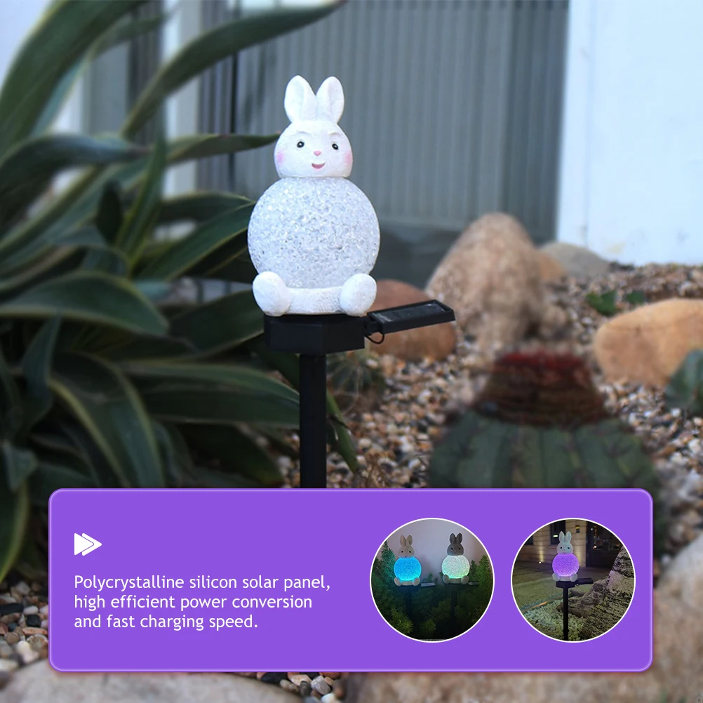 

Rabbit Solar Garden Light Waterproof Led Outdoor Light Fast Charging Polycrystalline Silicon High Efficiency Landscape Lighting