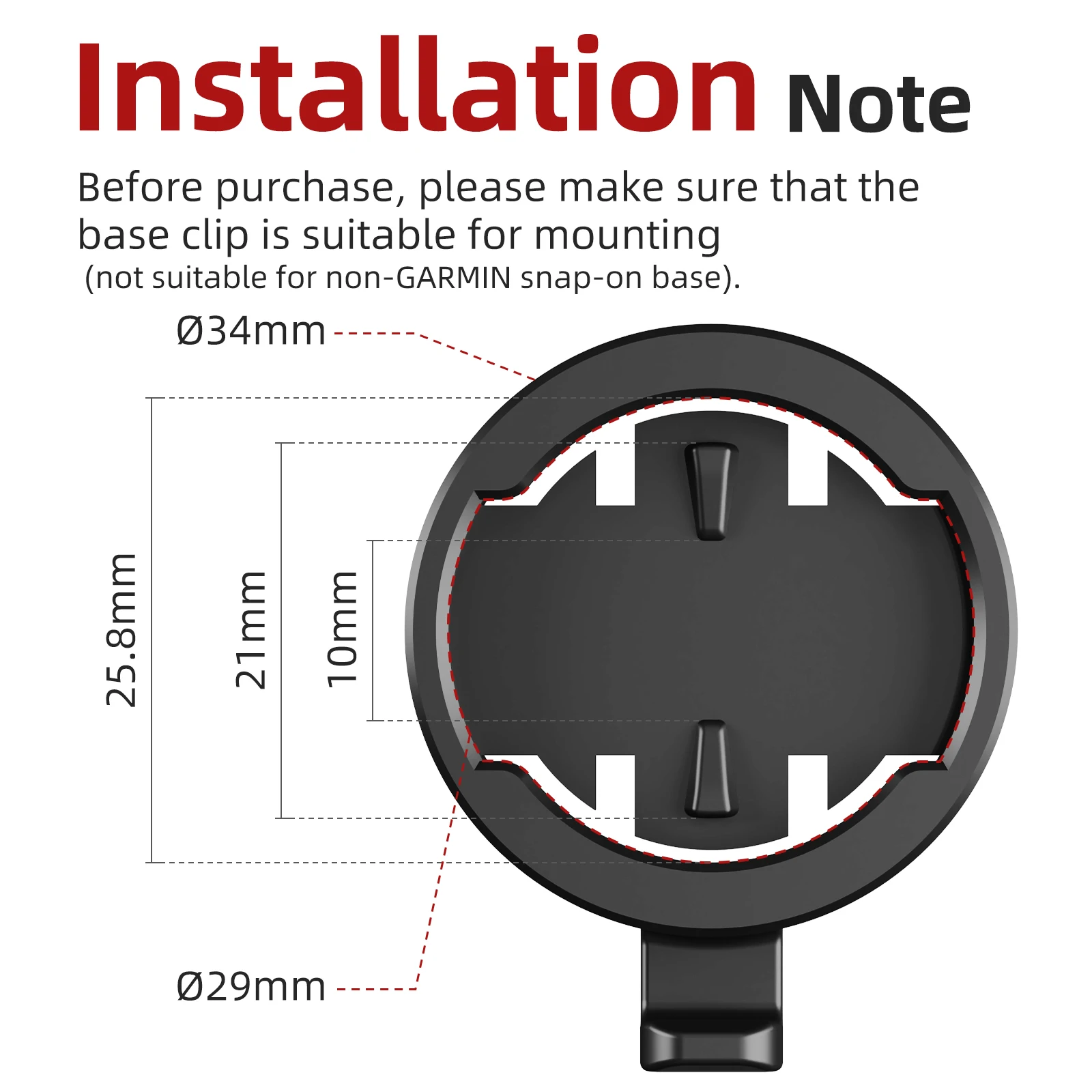 CYCLAMI Bike Headlight Handlebar Bracket Universal Bicycle  Head Light Mount Cycling Light Holder Easy to Install view 3