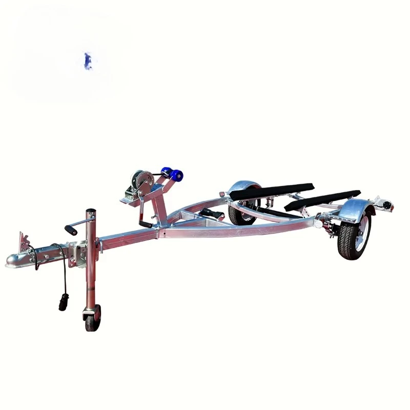 Hot-dip galvanized jet ski trailer, aluminum alloy boat trailer, size can be customized
