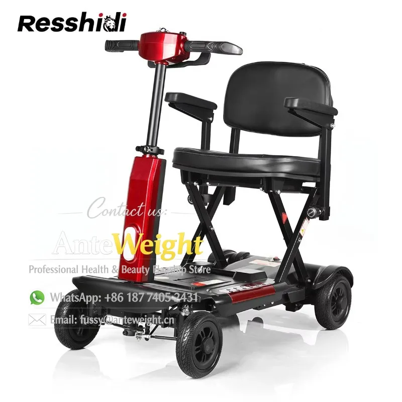 Lightweight Fully Automatic Folding Mobility Scooter Electric Four Mobility Scooter Elderly for Disabled