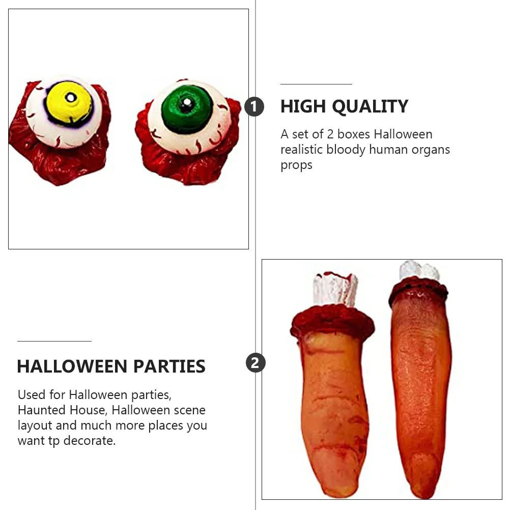 

Organ Prank Props Toys Simulation of Human Halloween Creepy Decorations Body Internal Organs