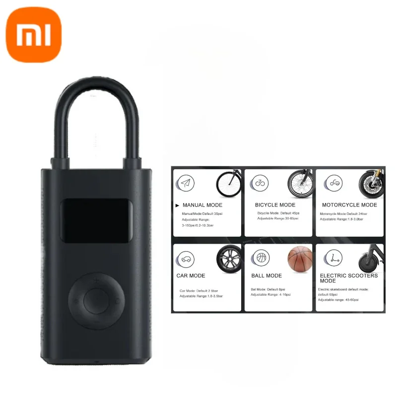 

Xiaomi Mijia Portable Air Compressor 2/2D Digital Tire Inflator Electric Air Pump With LED Lamp for Car Motorcycles Bicycles