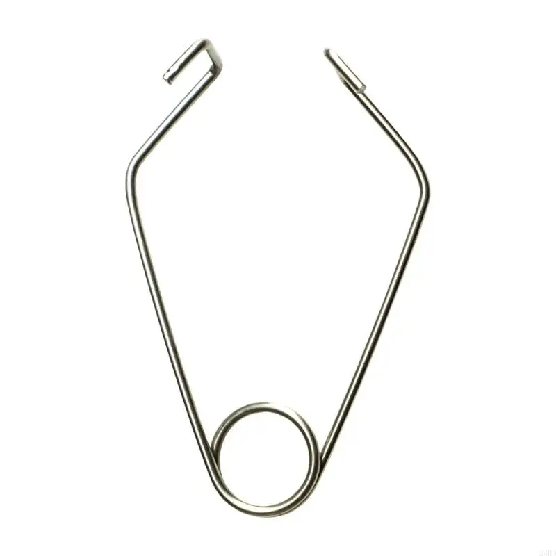 Rope Sleeve Holding Clip for Hiking and Camping Storage, Metal Spring Wire Holder for Climbing Rope Arranging and Gear Use 24BD