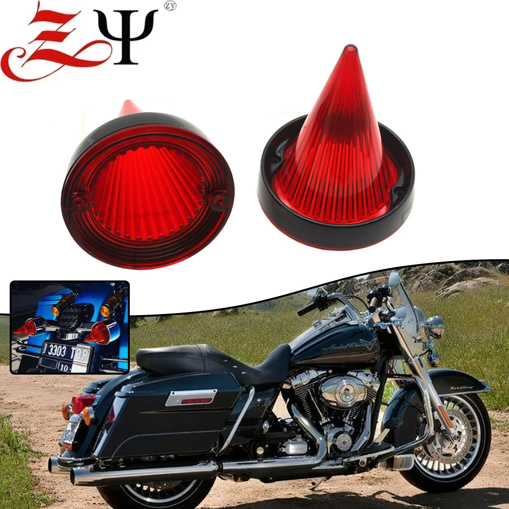 2Pcs For Harley Touring Road Glide Road King Electra Tour Glide 1986-2021 Motorcycle Indicator Lens Cover Turn Signal Light Cap