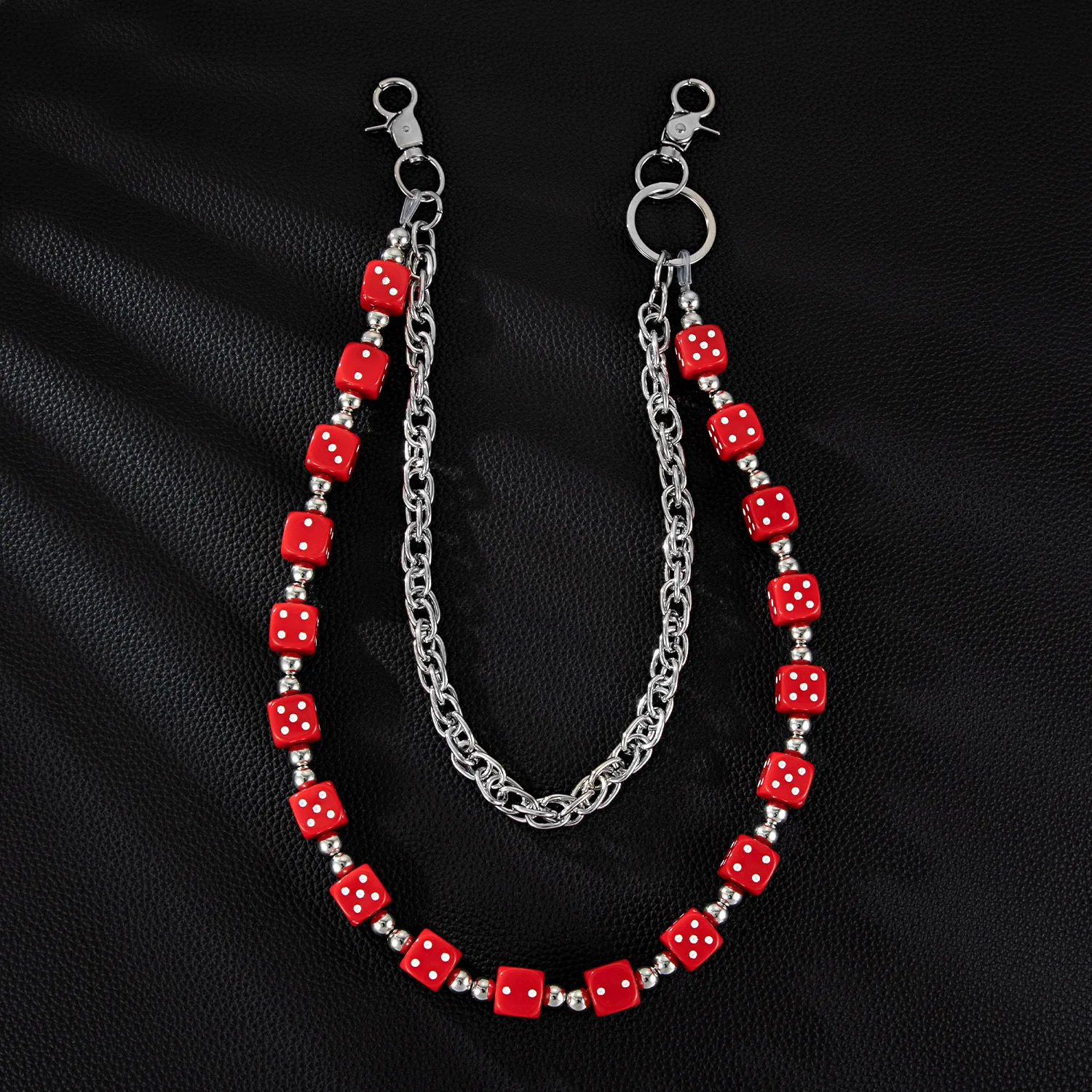 Colorful Dopaamine Double Layer Metal Chain Waist Chain