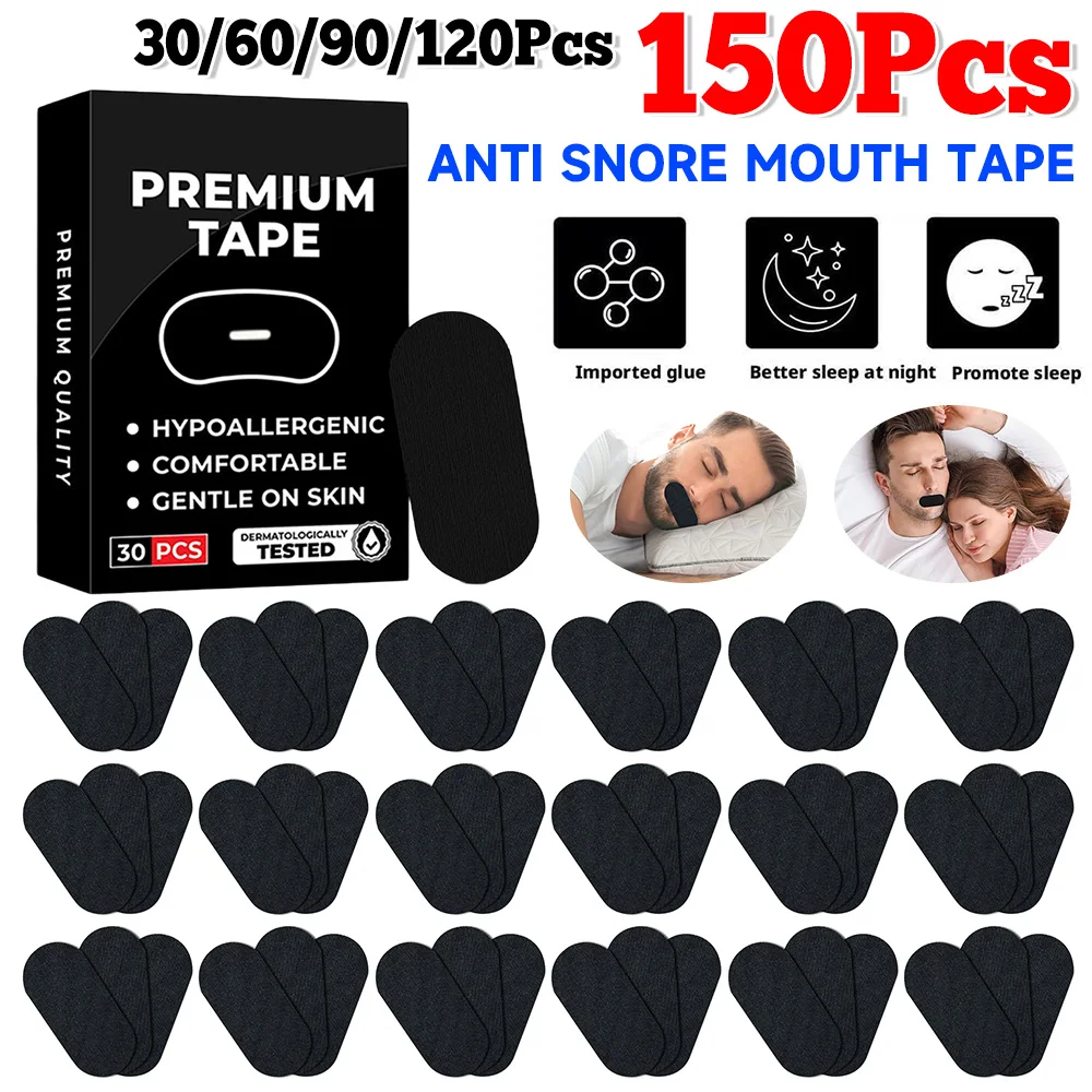 

30-150 шт., лента для рта против храпа, лучшие дыхательные полоски для носа, медицинский класс, улучшенный сон, облегчение храпа для носа