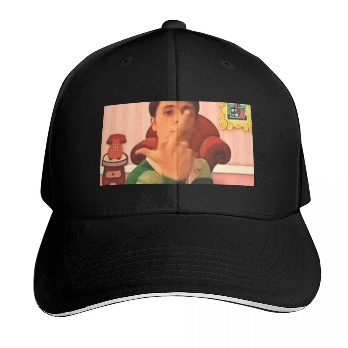 Casquette de baseball noire personnalisée Steve de Blues Clues, casquette Snapback, chapeau d'hiver pour femmes et hommes