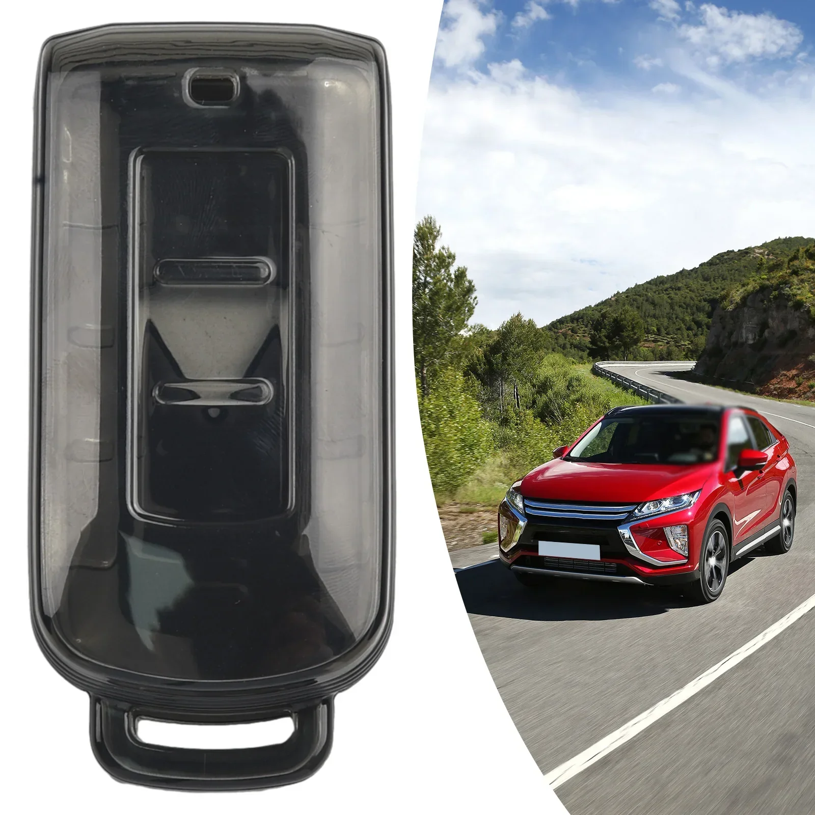 

Car Key Fob Cover Case Holder Protector For MITSUBISHI-For-Eclipse Cross For ASX Mirage Black Transparent Car Key Fob Case Cover