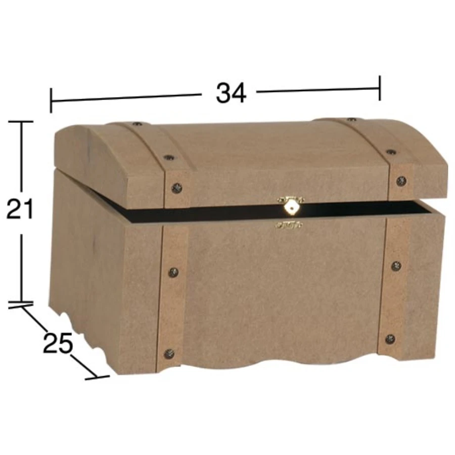 SA409 small fluffy crate, painted raw wooden Mdf box