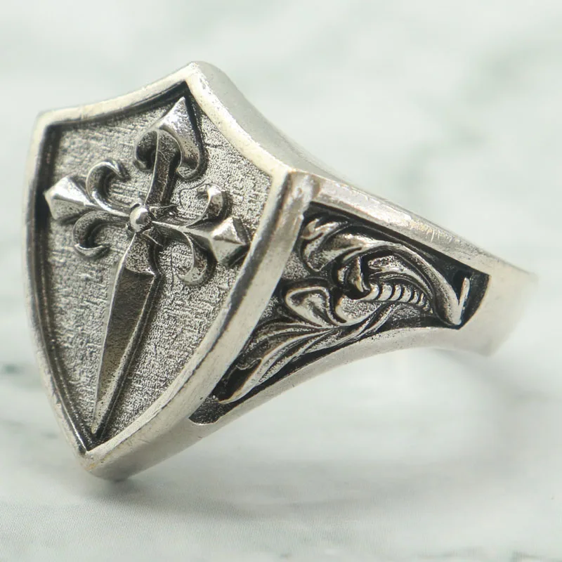 

Buy 3 Get 1 Free This stainless steel Santiago Cross Order Signet Rings fuses the pilgrim's faith with the warrior's resilience